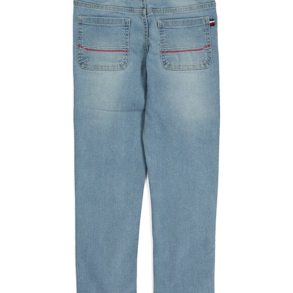 NEW Tommy Hilfiger sz 10 Girl Relaxed Straight Leg Jeans with Red White Blue - Picture 4 of 7